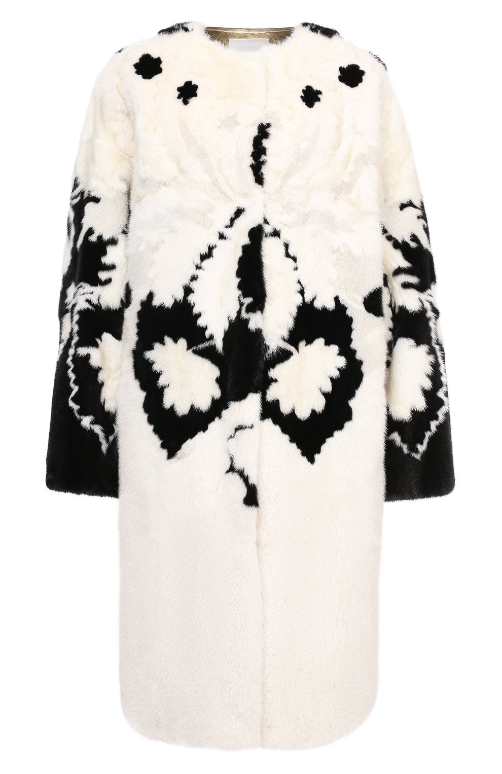 Шуба из меха норки VALENTINO черно-белого цвета по цене 3740000 руб., арт. VF3FAM421CF, фото 1 Шуба из меха норки VALENTINO, арт. VF3FAM421CF, фото 1