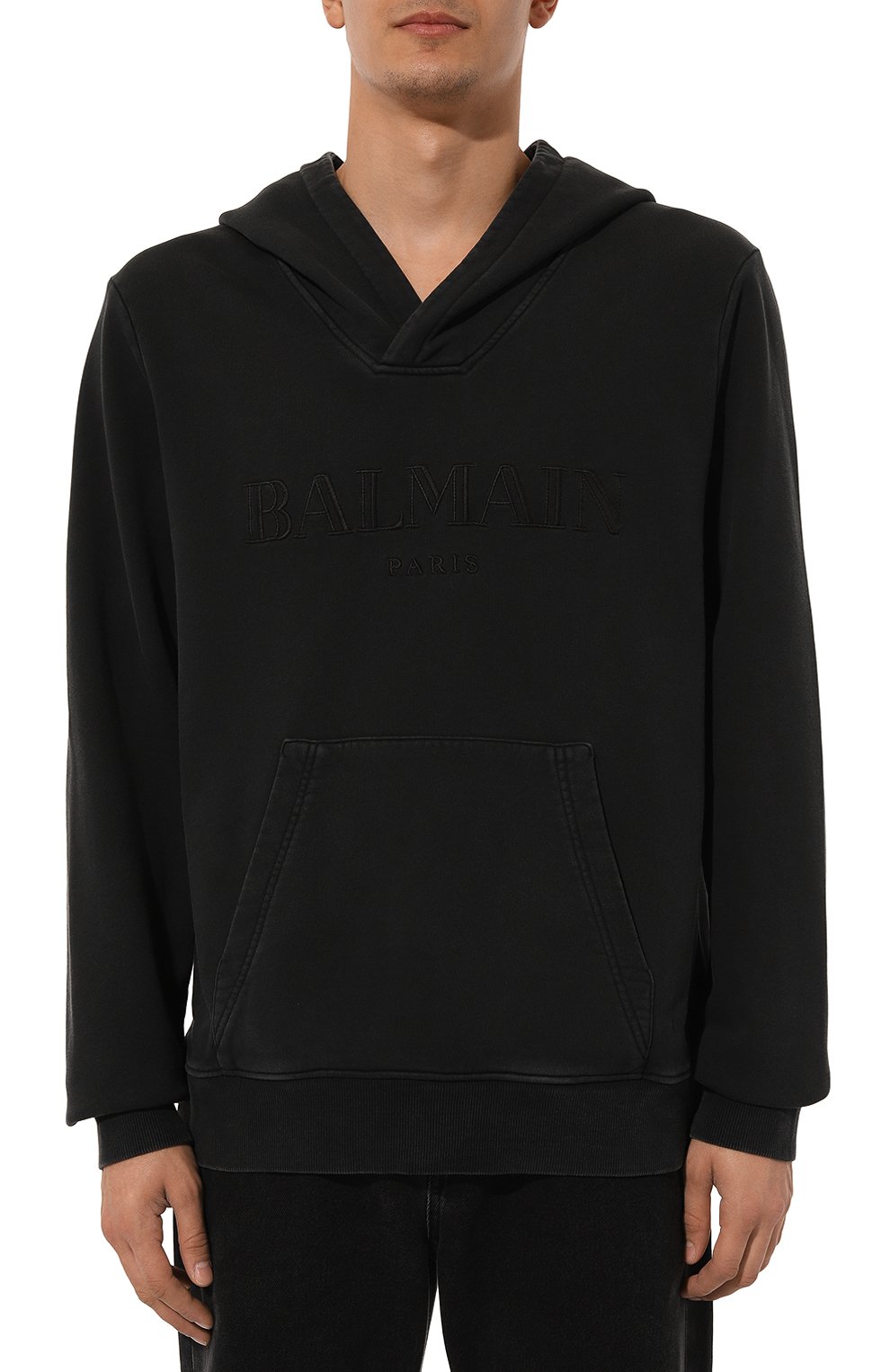 Хлопковое худи BALMAIN, арт. DH1JT216/BC72, фото 3