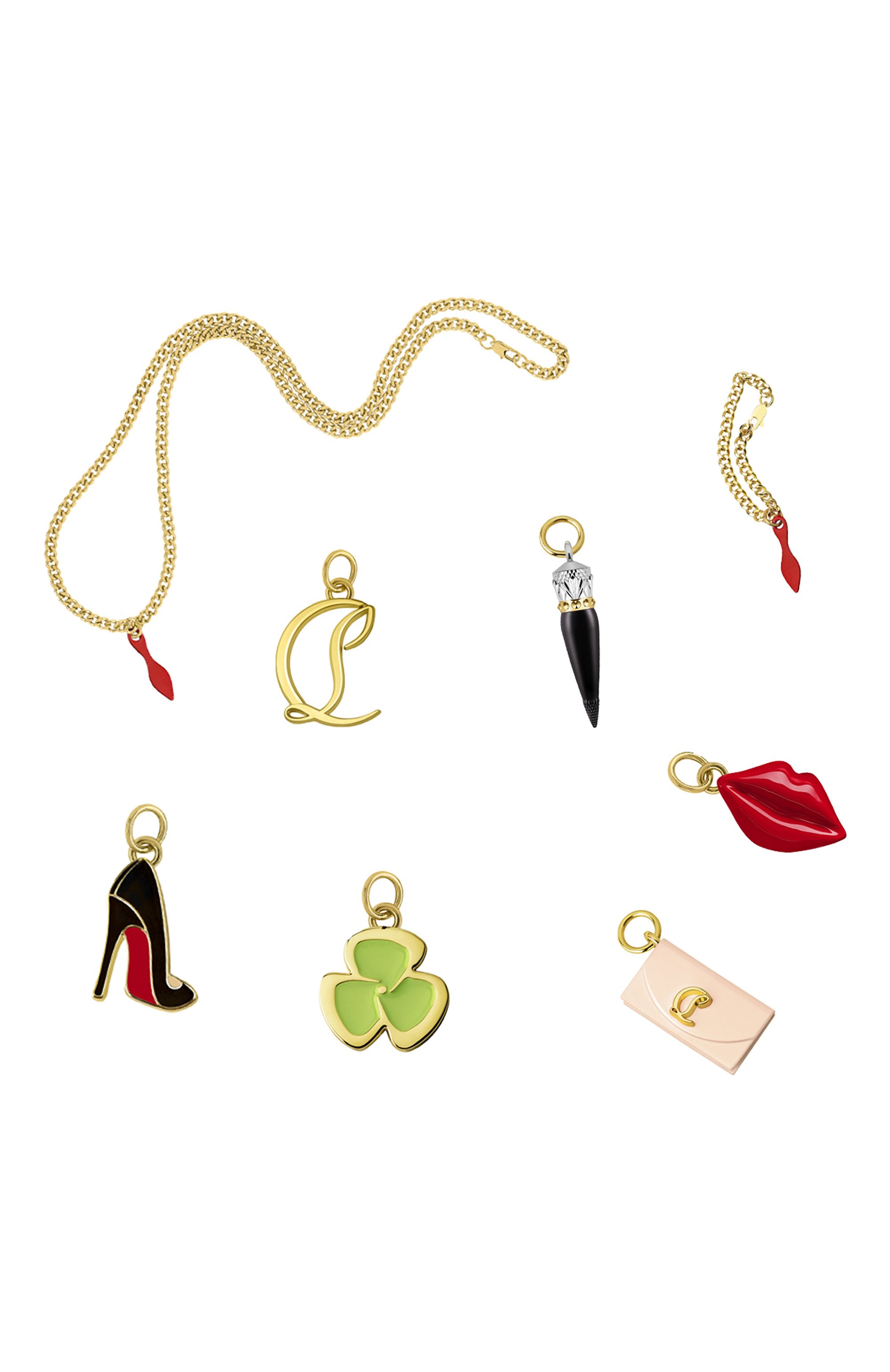 Подвеска для помады monogramme CHRISTIAN LOUBOUTIN бесцветного цвета по цене 2800 руб., арт. 8435415068420, фото 2 Подвеска для помады monogramme CHRISTIAN LOUBOUTIN, арт. 8435415068420, фото 2