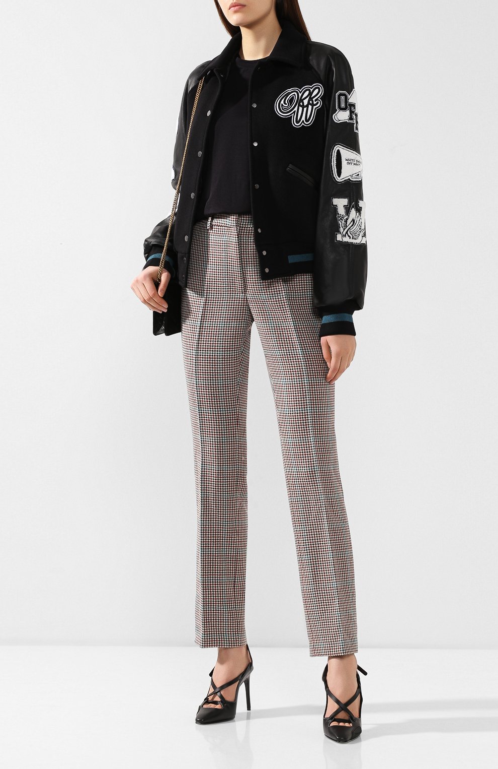 Шерстяные брюки OFF-WHITE бежевого цвета по цене 99500 руб., арт. 0WCA060E19F270779900, фото 2 Шерстяные брюки OFF-WHITE, арт. 0WCA060E19F270779900, фото 2