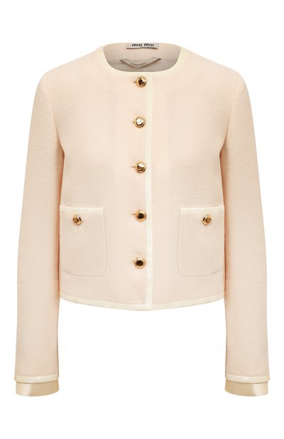 Жакет из шерсти и шелка MIU MIU, арт. MH1771-10RL-F0304, фото 1