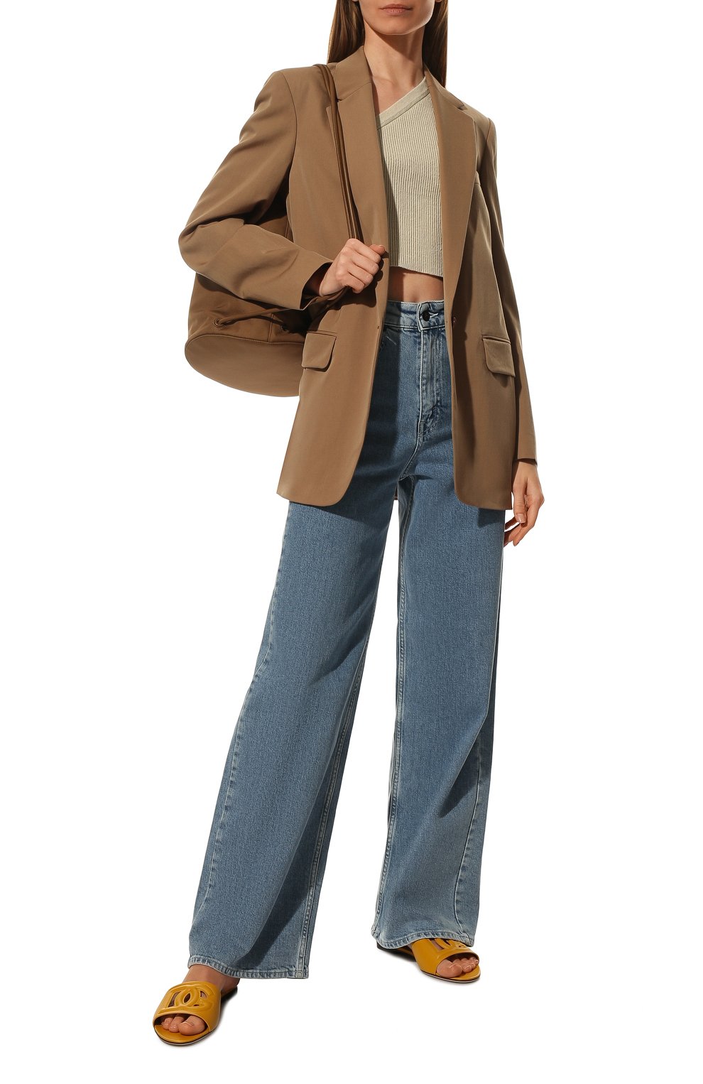 Кожаные шлепанцы bianca DOLCE & GABBANA, арт. CQ0436/AY329, фото 2