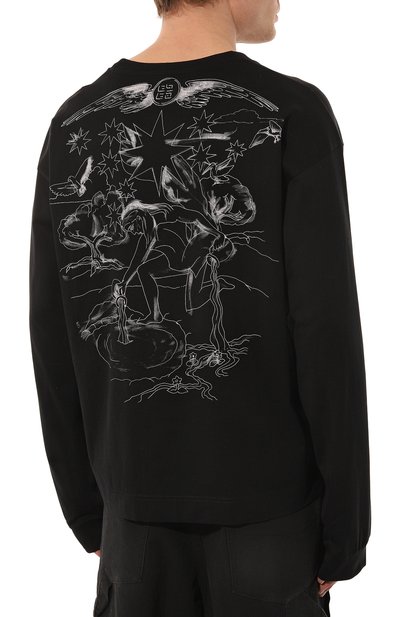 Хлопковый лонгслив GIVENCHY, арт. BM71KP3YN0, фото 4