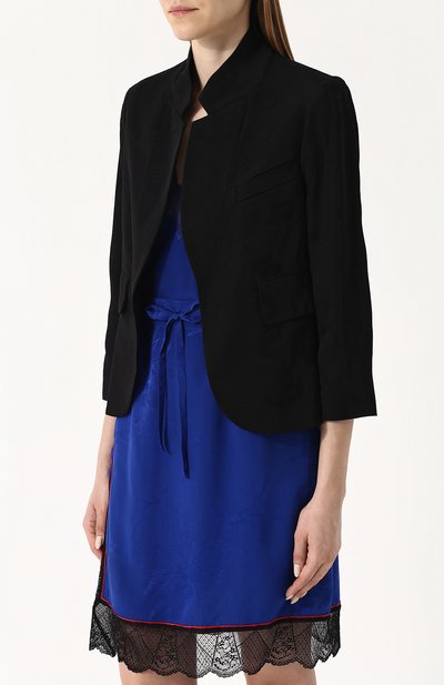 Однотонный жакет из вискозы с укороченным рукавом ZADIG AND VOLTAIRE, арт. SGCA0206F, фото 3