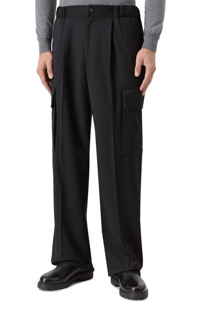 Брюки-карго из шерсти и вискозы HEVO, арт. T0RREQUETTA 30 160/I743, фото 3