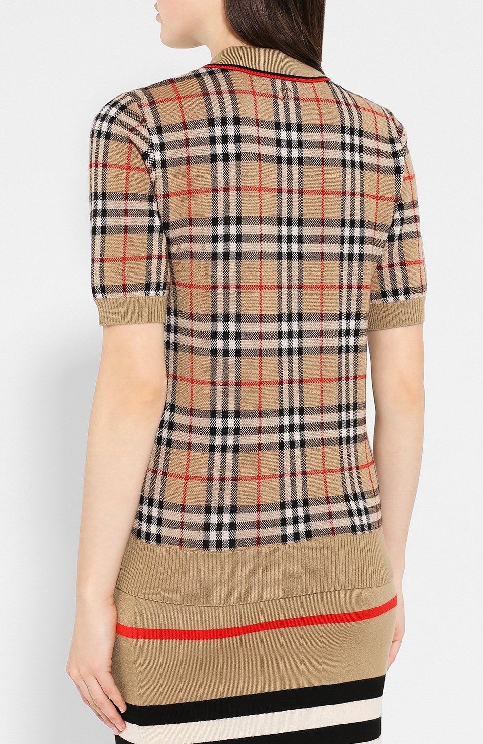 Шерстяное поло BURBERRY бежевого цвета по цене 59750 руб., арт. 8017141, фото 4 Шерстяное поло BURBERRY, арт. 8017141, фото 4