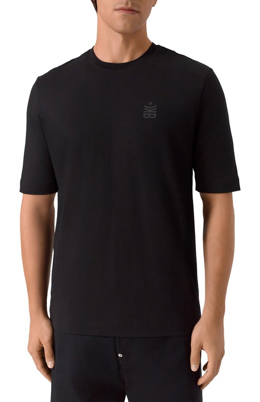 Хлопковая футболка Dirk Bikkembergs BMT1240 Чёрный  BMT1240 Фото 3