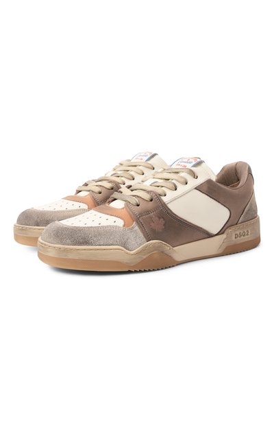 Мужские кожаные кеды spiker DSQUARED2, арт. SNM0315/09708189