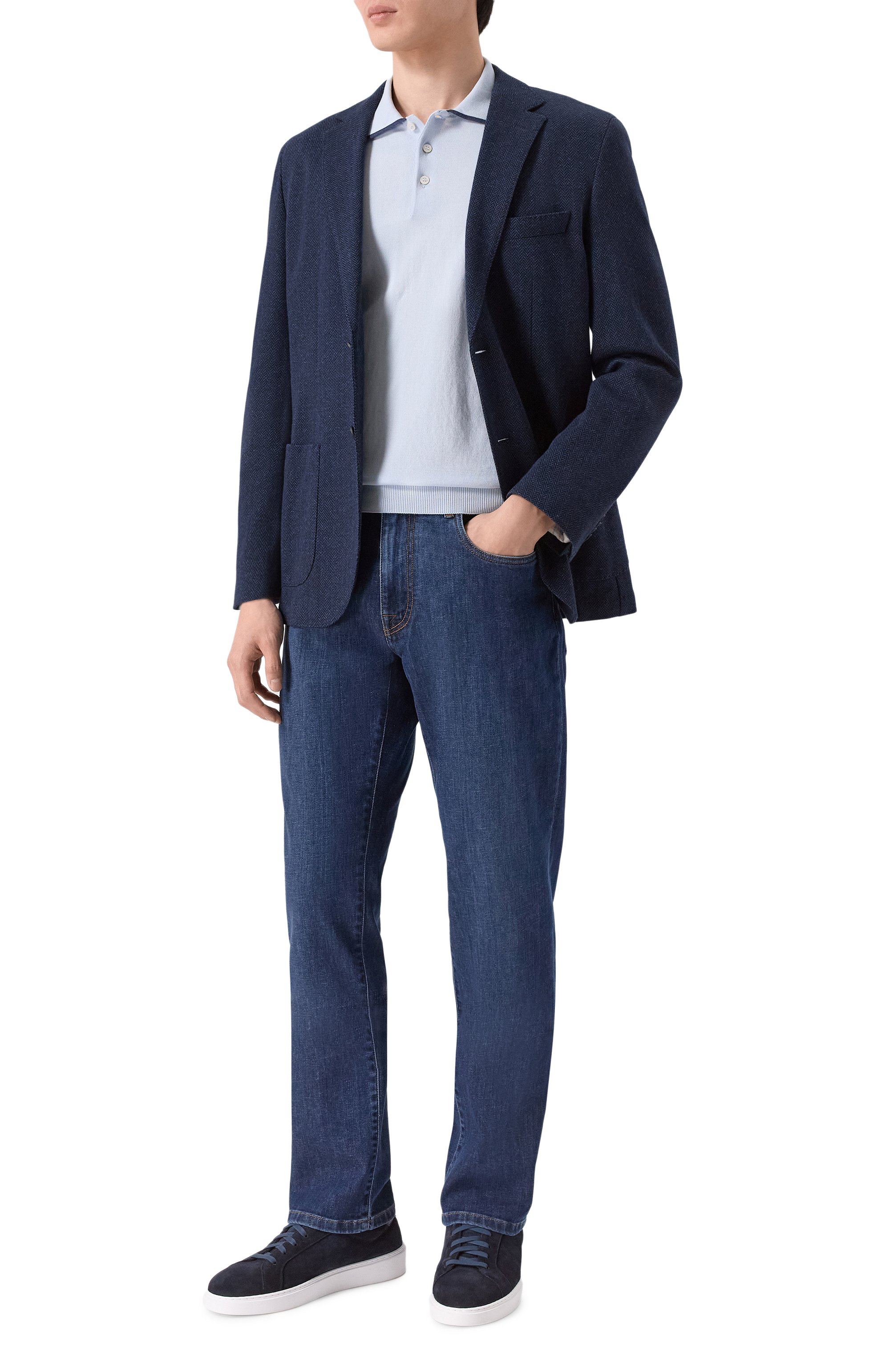 Хлопковый пиджак BOSS, арт. 50557389, фото 3