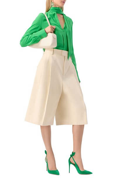 Замшевые туфли bow tie 105 AQUAZZURA, арт. DENHIGP0-SUE-F00, фото 2