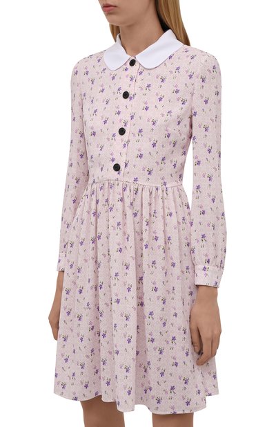 Платье из вискозы MIU MIU, арт. MF4435-1Z72-F0442, фото 3