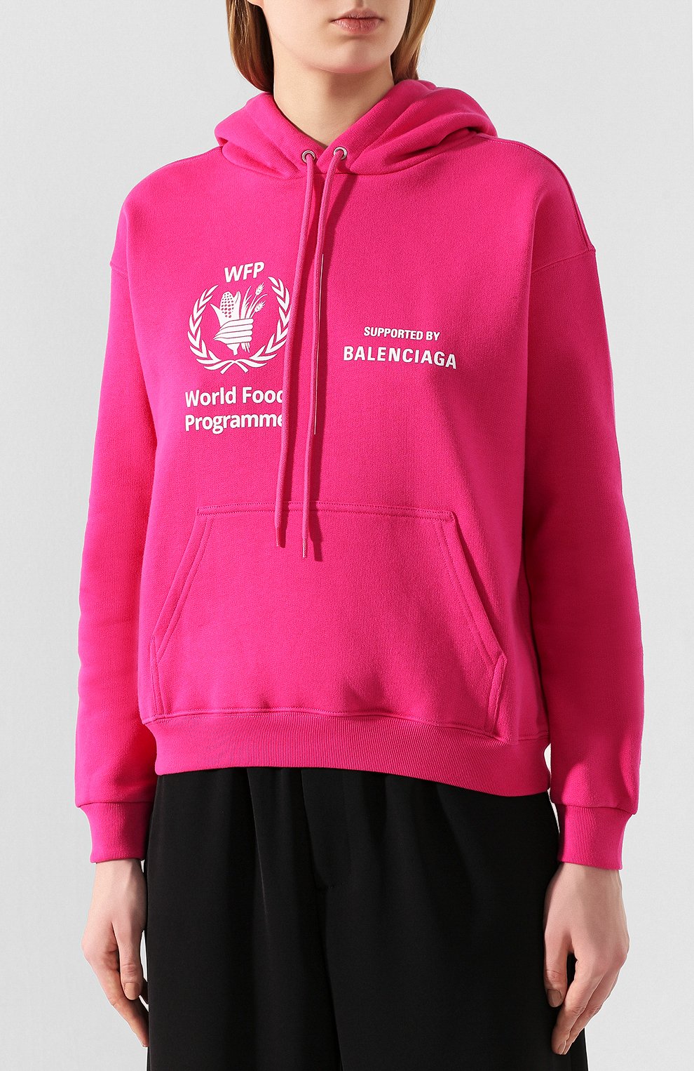 Хлопковое худи BALENCIAGA, арт. 612959/THV83, фото 3