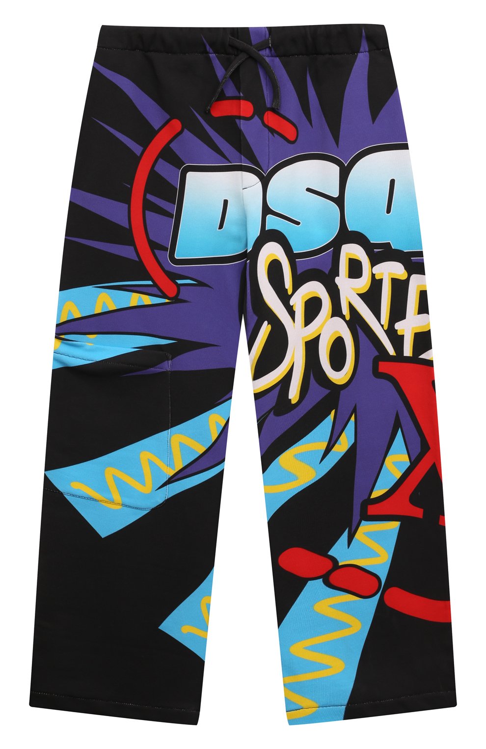 Хлопковые брюки DSQUARED2 разноцветного цвета по цене 32500 руб., арт. DQ2522/D0A9X, фото 1 Хлопковые брюки DSQUARED2, арт. DQ2522/D0A9X, фото 1