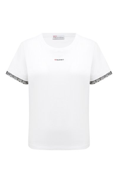 Женская хлопковая футболка REDVALENTINO, арт. VR3MG08P/5QF