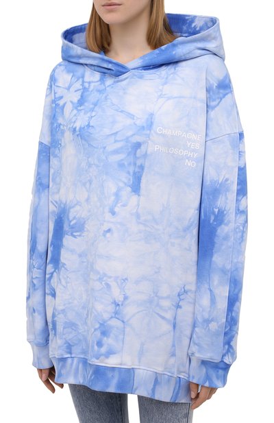 Хлопковое худи SEVEN LAB, арт. HMO tie-dye blue, фото 3
