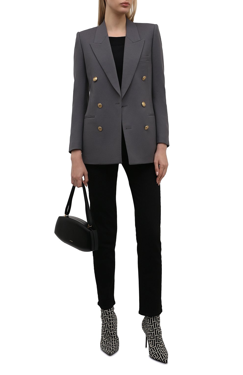 Текстильные ботильоны BALMAIN, арт. WN0TA680/TMGK, фото 2