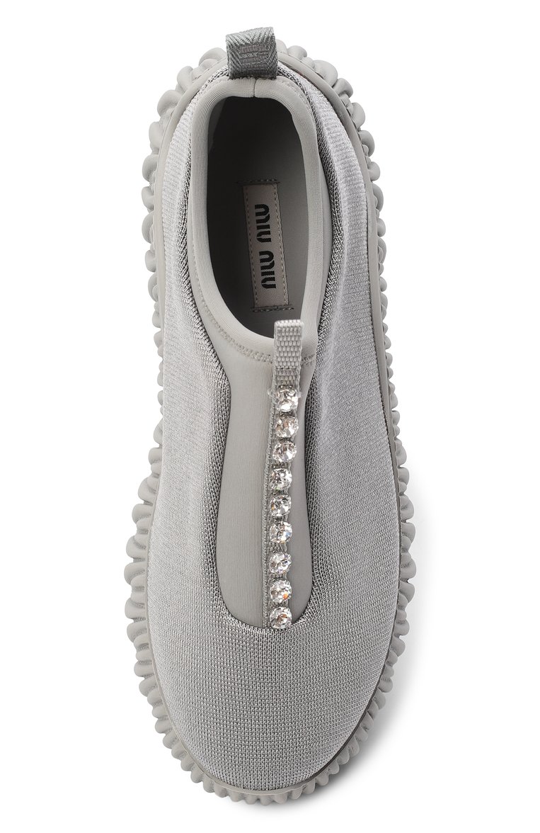 Текстильные кроссовки MIU MIU, арт. 5S375D-3KP4-F0424, фото 4