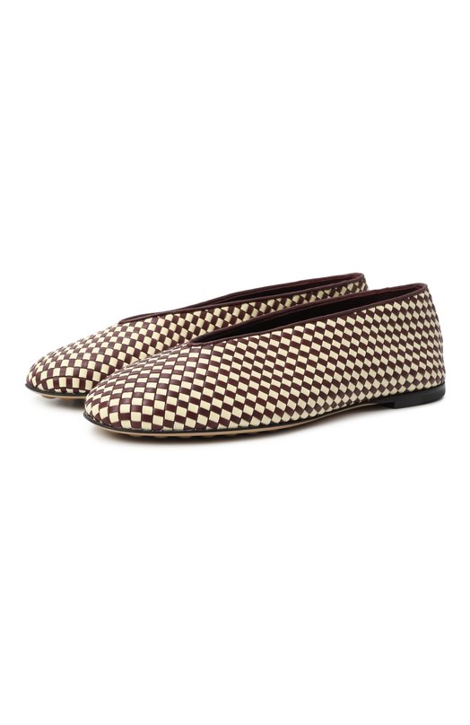 Кожаные балетки Rosa Bottega Veneta 837887/V4VE1 Разноцветный 837887/V4VE1