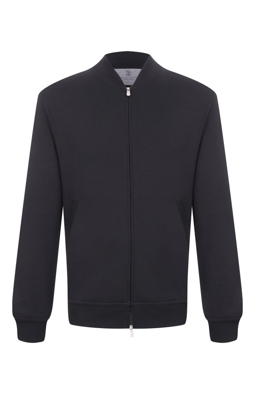Хлопковая толстовка Brunello Cucinelli MW8639072G Чёрный MW8639072G