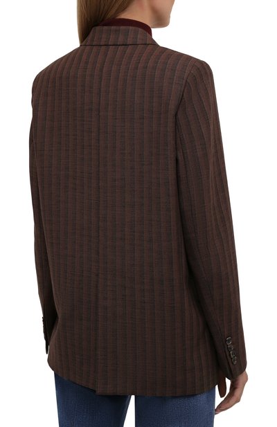 Жакет из шерсти и хлопка ACNE STUDIOS коричневого цвета по цене 83500 руб., арт. AH0144, фото 4 Жакет из шерсти и хлопка ACNE STUDIOS, арт. AH0144, фото 4