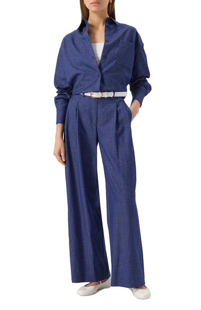 Рубашка из шерсти и льна COLOMBO, арт. CM00399/77184-U, фото 2