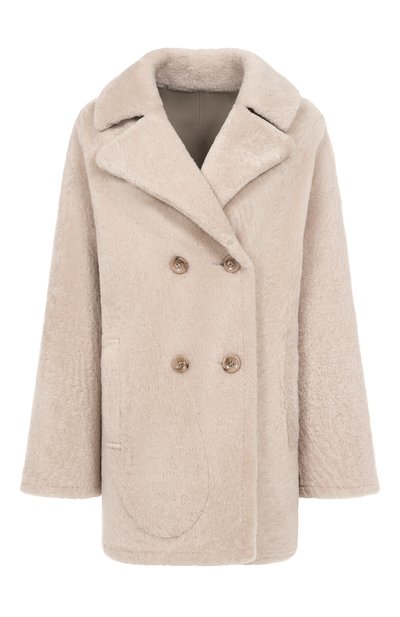 Женская дубленка из овчины MANZONI24, арт. 25M1213-S23N/48-50