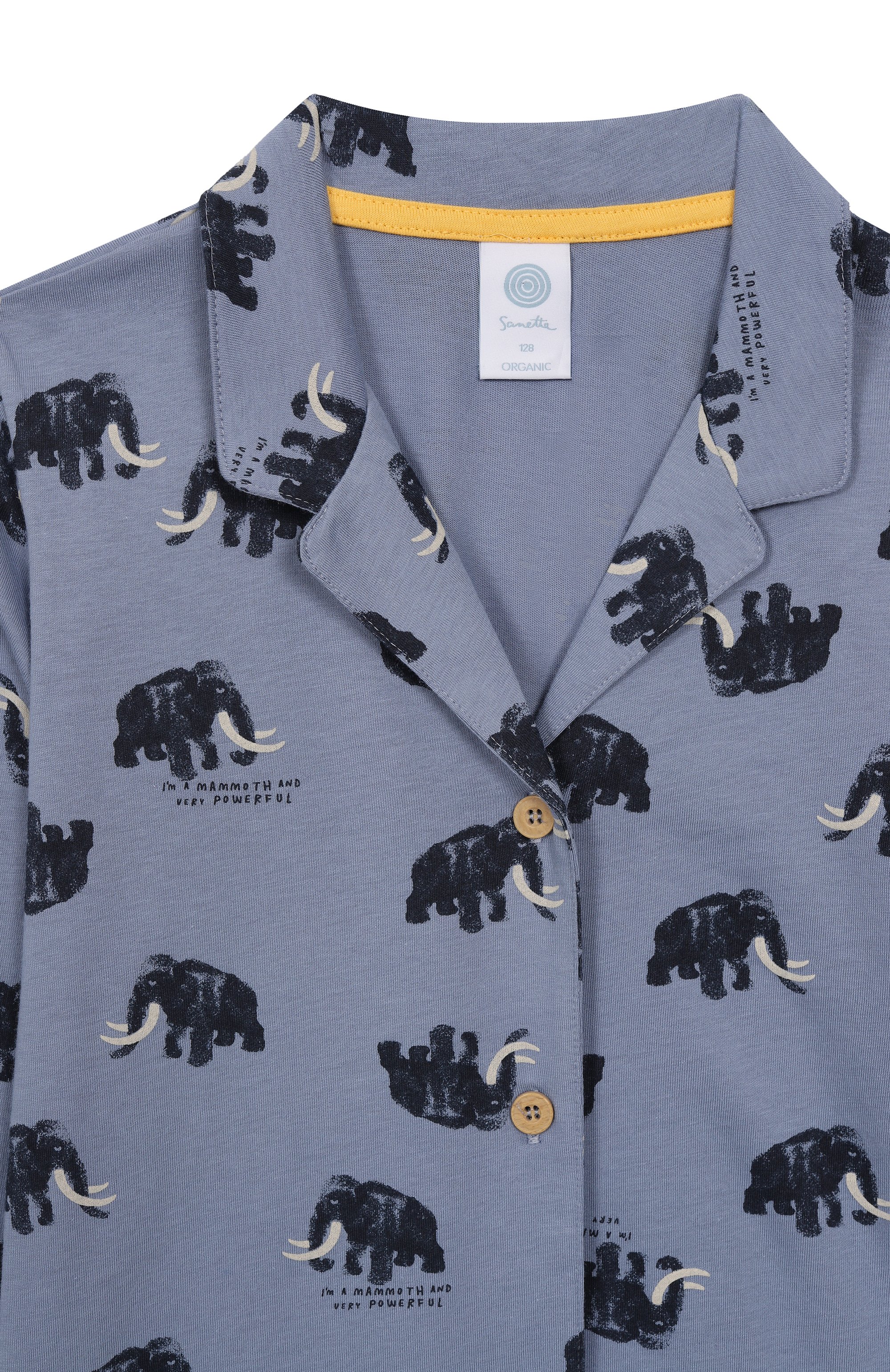 Хлопковая пижама SANETTA тёмно-голубого цвета по цене 16450 руб., арт. 233585, фото 6 Хлопковая пижама SANETTA, арт. 233585, фото 6