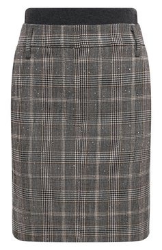 Юбка из шерсти и хлопка BRUNELLO CUCINELLI, арт. MP540G3473, фото 1