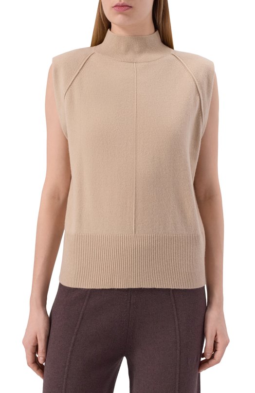 Кашемировый топ BOSS 50548506 Бежевый  50548506 Фото 3