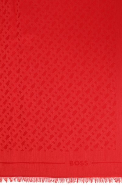 Шаль BOSS красного цвета по цене 14850 руб., арт. 50517733, фото 4 Шаль BOSS, арт. 50517733, фото 4