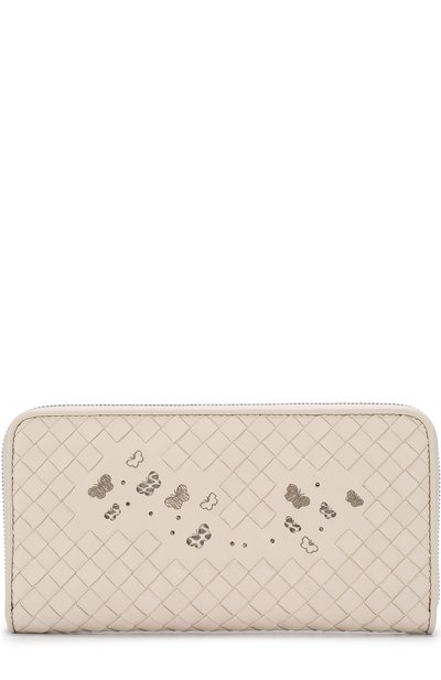 Кожаный кошелек с принтом и плетением intrecciato BOTTEGA VENETA, арт. 506685/VA1K2, фото 1