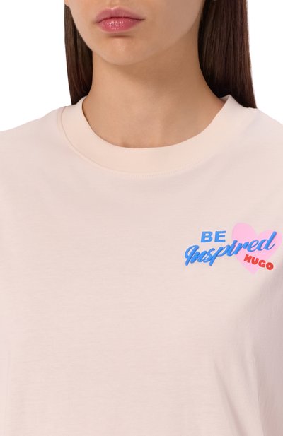 Хлопковая футболка HUGO BLUE, арт. 50533976, фото 5