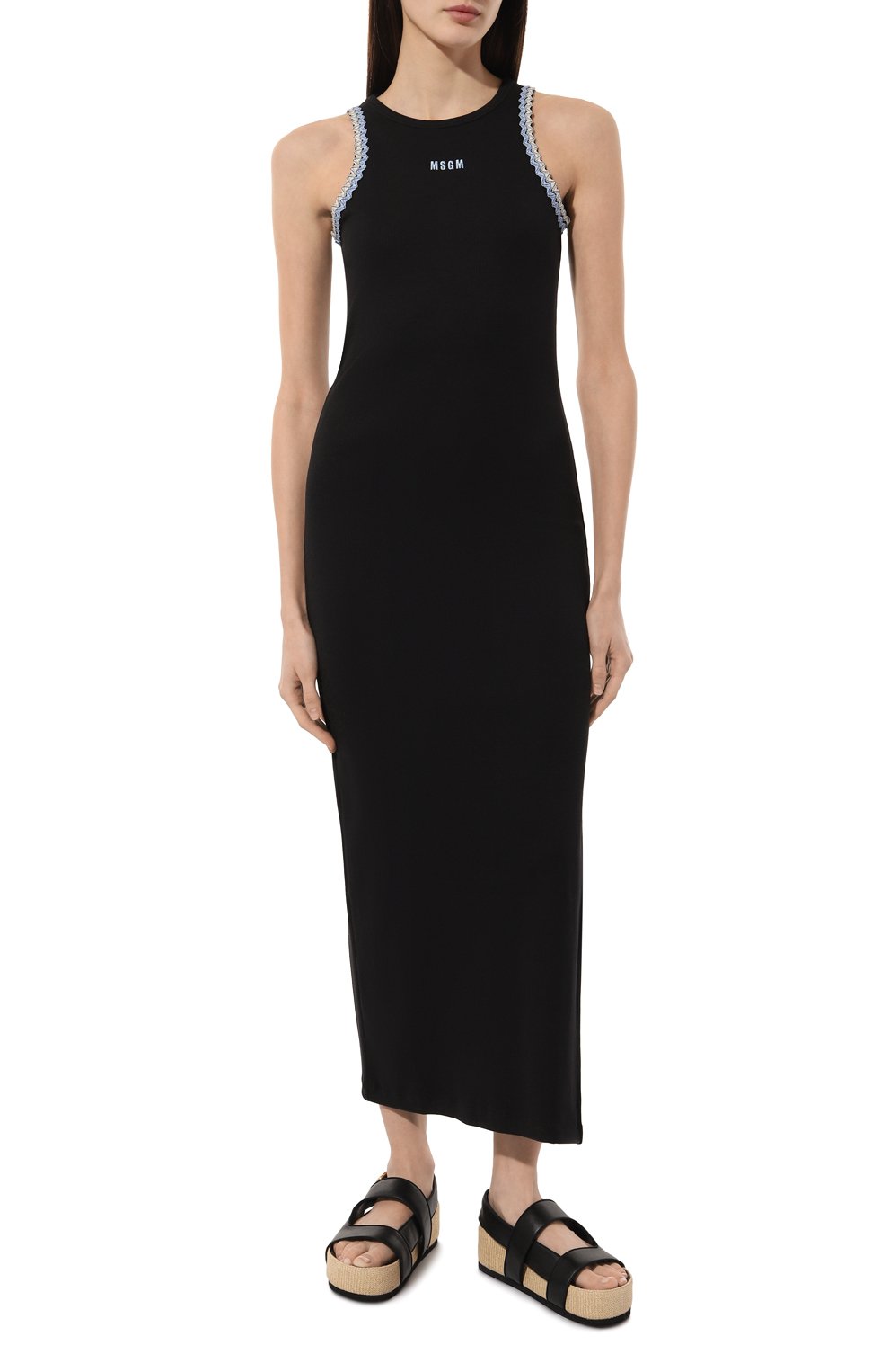 Хлопковое платье MSGM, арт. 3642MDA79/247108, фото 3