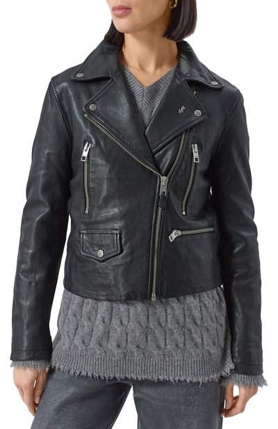 Кожаная куртка KSUBI черного цвета по цене 95650 руб., арт. 5000004726, фото 3 Кожаная куртка KSUBI, арт. 5000004726, фото 3