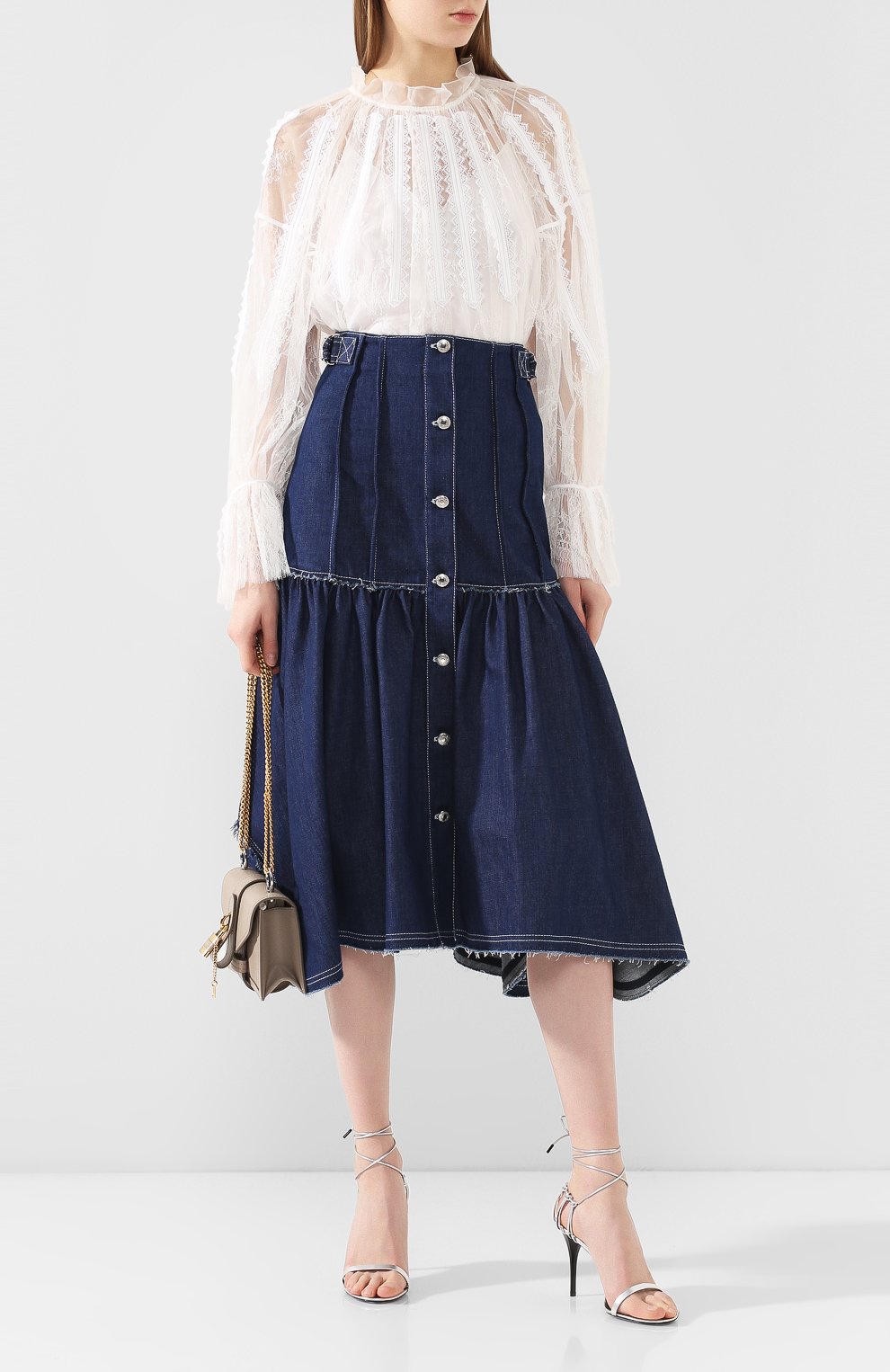 Блузка CHLOÉ белого цвета по цене 334000 руб., арт. CHC20SHT44411, фото 2 Блузка CHLOÉ, арт. CHC20SHT44411, фото 2