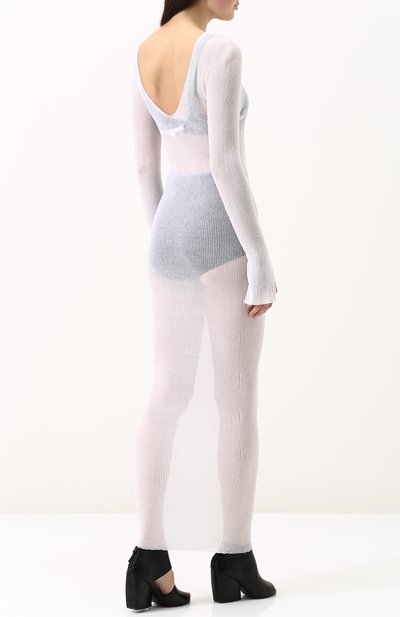 Полупрозрачное платье-футляр с длинным рукавом ISABEL BENENATO, арт. WK65S18, фото 4