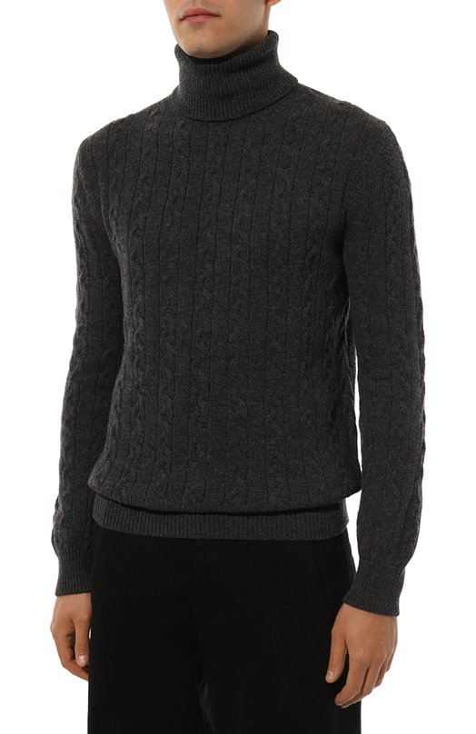 Свитер из шерсти и кашемира Il Borgo Cashmere Серый, фото 3