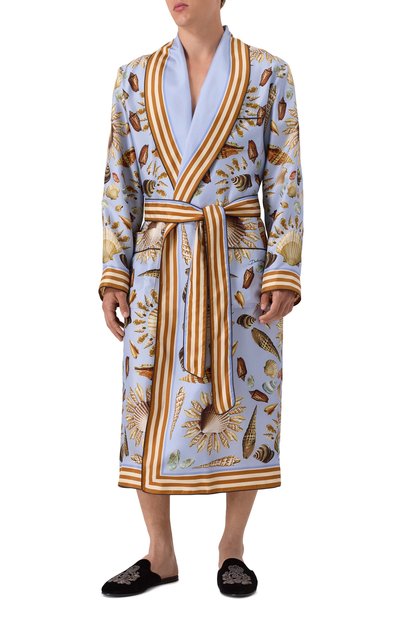 Шелковый халат DOLCE & GABBANA, арт. G031TT/HI1ZB, фото 3