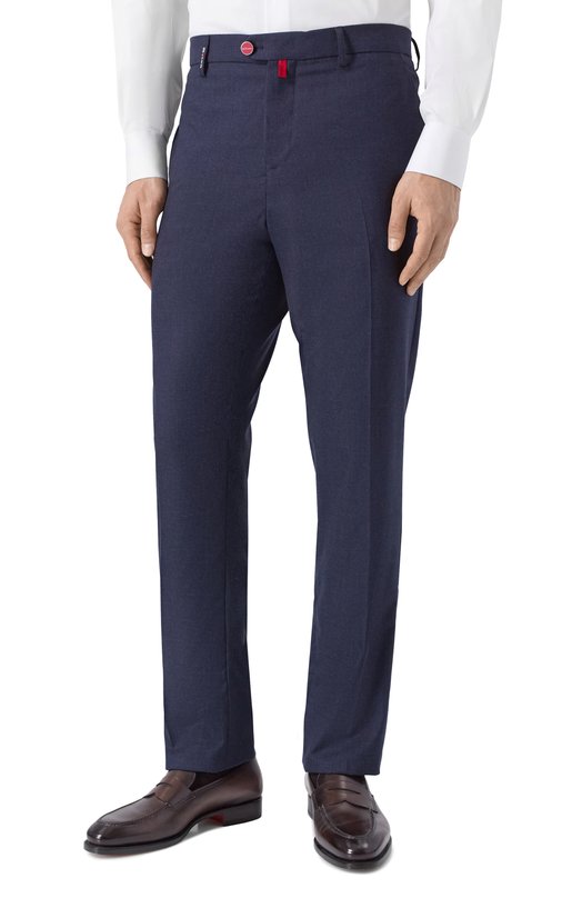 Кашемировые брюки Kiton UFPPERK0130H05 Синий  UFPPERK0130H05 Фото 3
