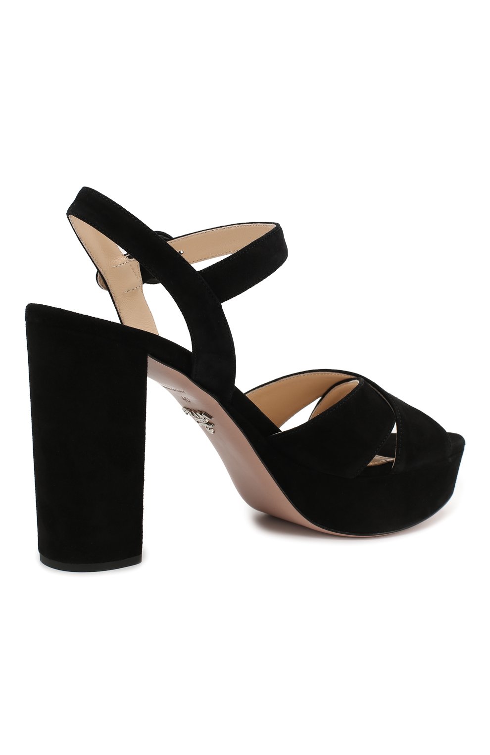 Замшевые босоножки PRADA, арт. 1XP63A-008-F0002-105, фото 3