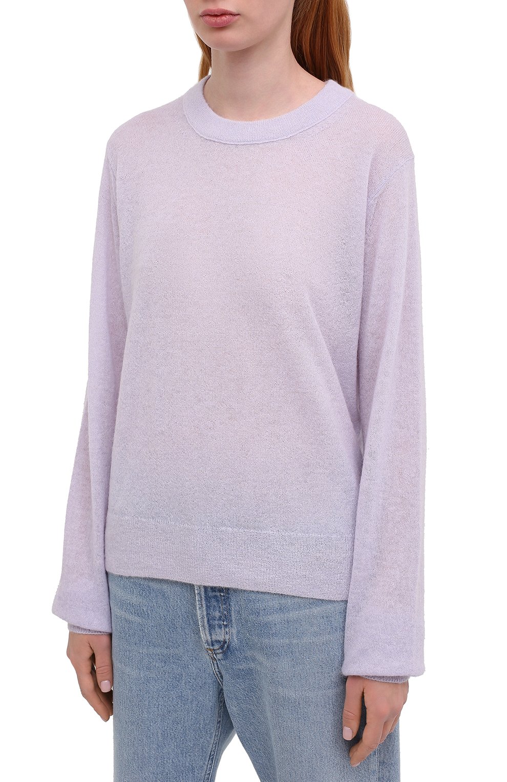 Шерстяной пуловер HELMUT LANG сиреневого цвета по цене 38300 руб., арт. K06HW710, фото 3 Шерстяной пуловер HELMUT LANG, арт. K06HW710, фото 3