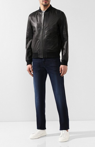 Кожаный бомбер HUGO, арт. 50401340, фото 2
