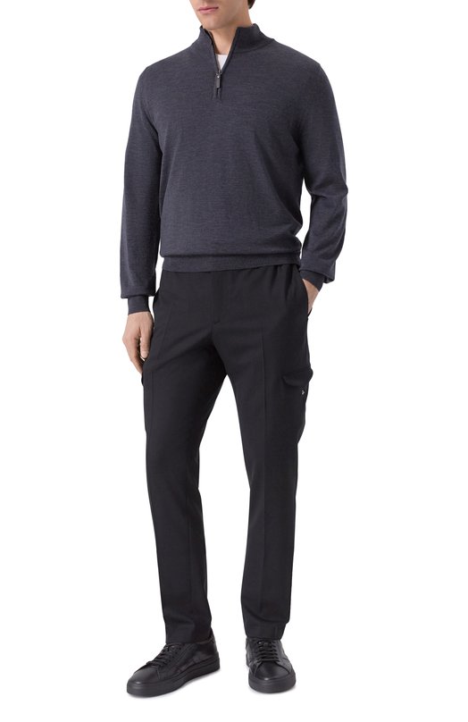 Шерстяные брюки Berwich SUB25/FA1251X Чёрный  SUB25/FA1251X Фото 2