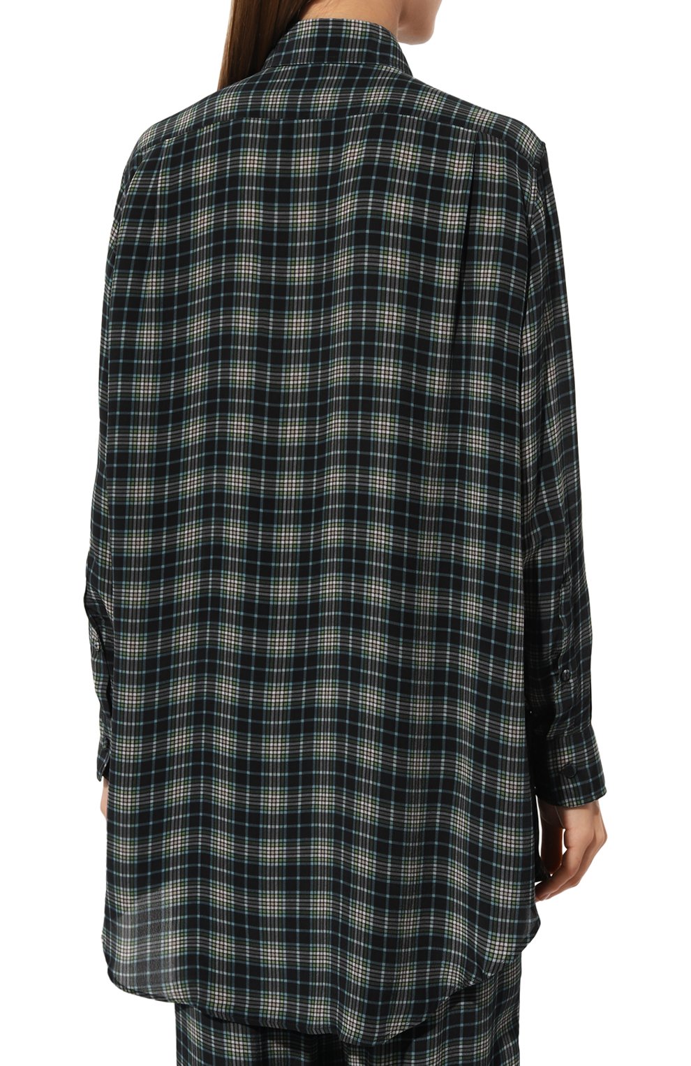 Рубашка из вискозы ACADEMIA темно-синего цвета по цене 25150 руб., арт. CELIA-P0CKET-BC/73DM1, фото 4 Рубашка из вискозы ACADEMIA, арт. CELIA-P0CKET-BC/73DM1, фото 4