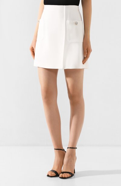 Мини-юбка N21 белого цвета по цене 33700 руб., арт. 20E N2M0/C101/5336, фото 3 Мини-юбка N21, арт. 20E N2M0/C101/5336, фото 3