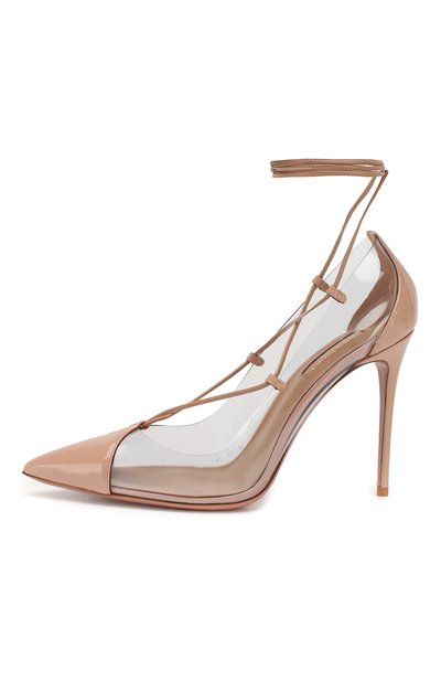 Комбинированные туфли magic pump AQUAZZURA, арт. MAGHIGP0-PAP-PWP, фото 3