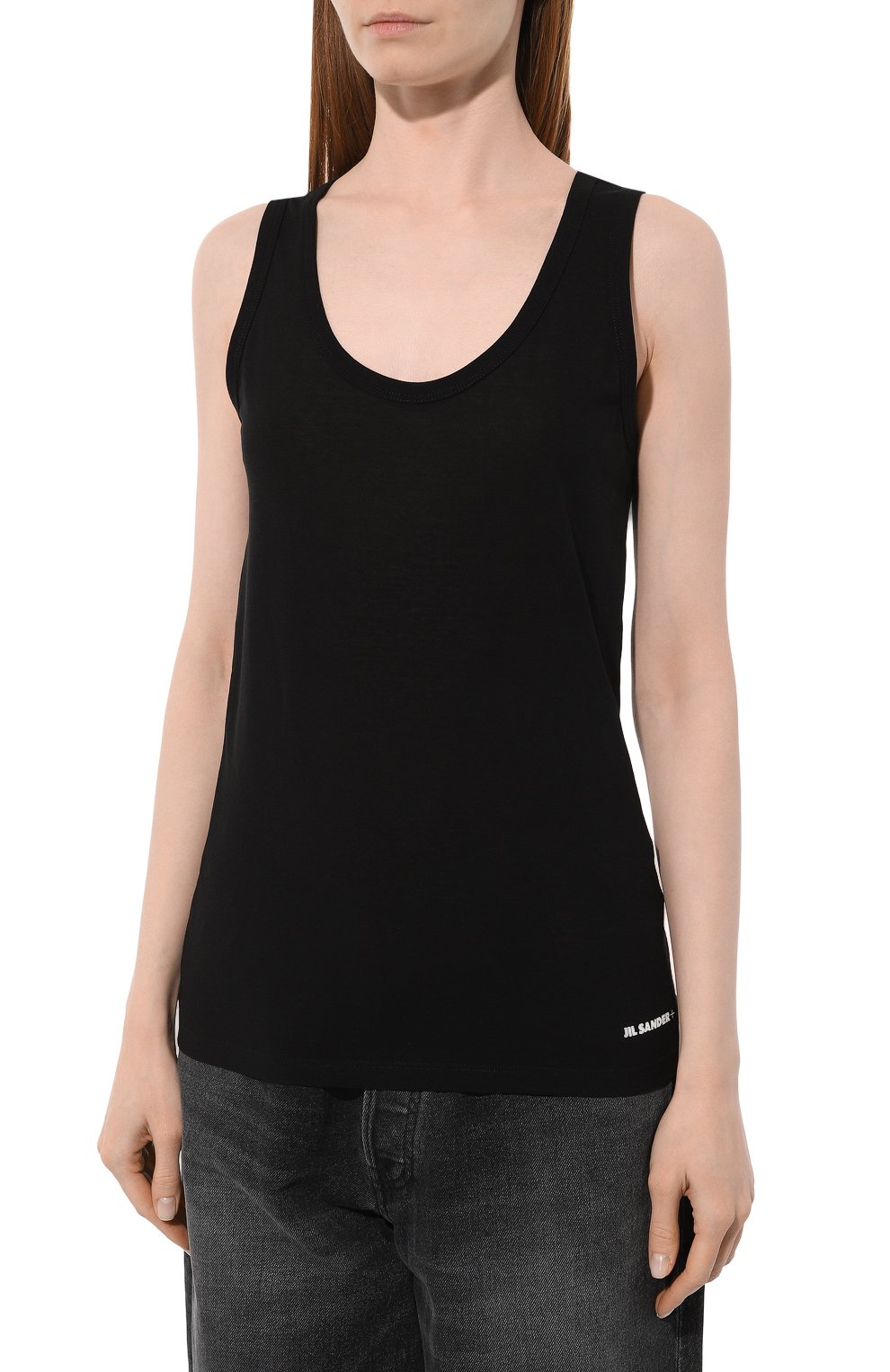 Хлопковая майка JIL SANDER, арт. J40NL0105/J45031, фото 3