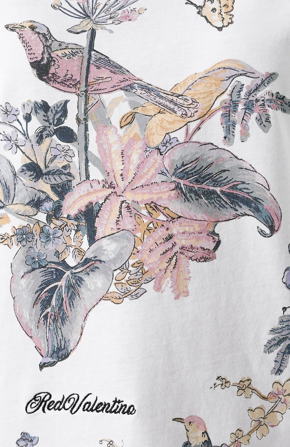 Хлопковая футболка REDVALENTINO белого цвета по цене 14450 руб., арт. TR3MG04J/4UC, фото 5 Хлопковая футболка REDVALENTINO, арт. TR3MG04J/4UC, фото 5