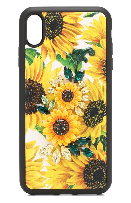 Чехол для iphone xs max DOLCE & GABBANA желтого цвета, арт. BI2515/AA591 | Фото 1 (Статус проверки: Пров�ерена категория; Женское Кросс-КТ: Кожа iPhone; Материал: Кожа; Нос: Не проставлено; Региональные ограничения белый список (Axapta Mercury): Не проставлено; Материал внутренний: Не назначено)