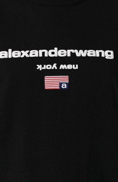 Хлопковая футболка ALEXANDER WANG, арт. 1CC1201344, фото 5
